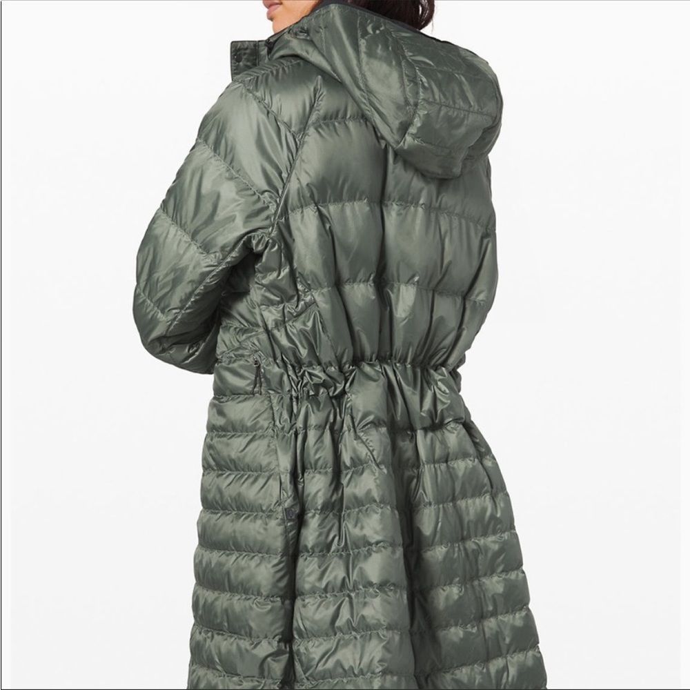 Lululemon Lab Siffra Filled Coat RVRS large L black down long puffer